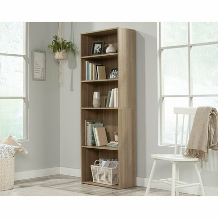SAUDER BEGINNINGS Beginnings 5-Shelf Bookcase So , Three adjustable shelves for flexible storage options 424261
